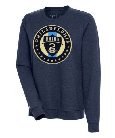 Philadelphia Union Antigua Women's Action Pullover Sweatshirt - Heather Navy