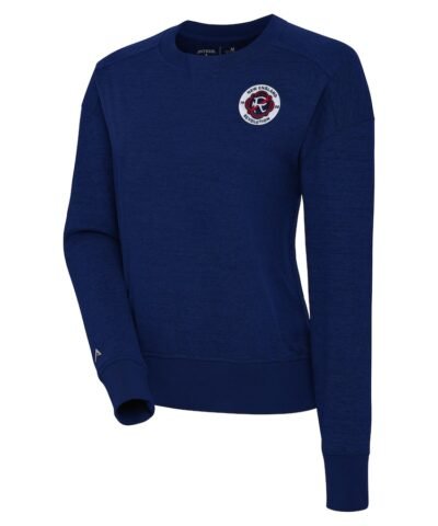New England Revolution Antigua Women's Forward Fleece Pullover Sweatshirt - Navy