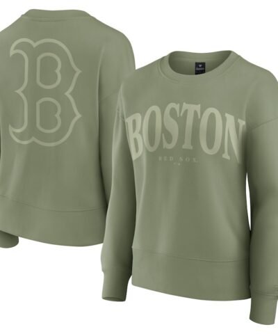 Boston Red Sox Fanatics Women's Elements Flow Pullover Sweatshirt - Green
