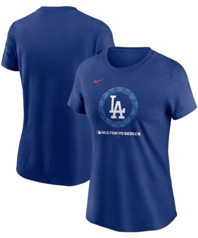 Los Angeles Dodgers Fanatics Women's 2025 MLB World Tour: Tokyo Series Local Logo T-Shirt - Royal