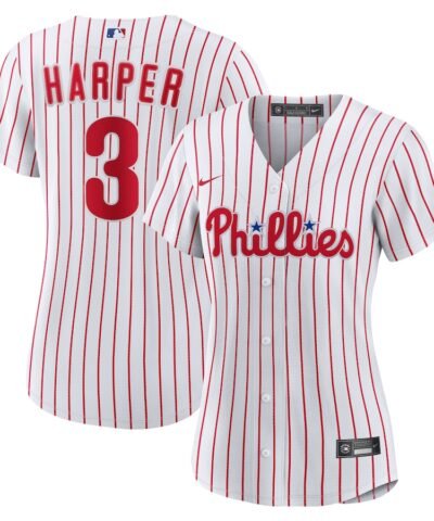 Bryce Harper Philadelphia Phillies Nike Women's Home Replica Player Jersey - White
