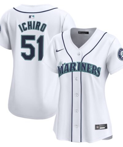 Ichiro Suzuki Seattle Mariners Nike Women's Home Limited Player Jersey - White