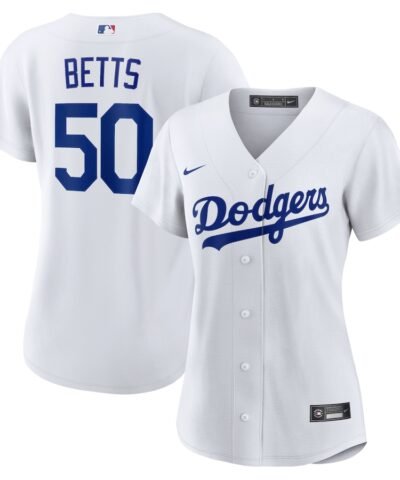 Mookie Betts Los Angeles Dodgers Nike Women's Home Replica Player Jersey - White