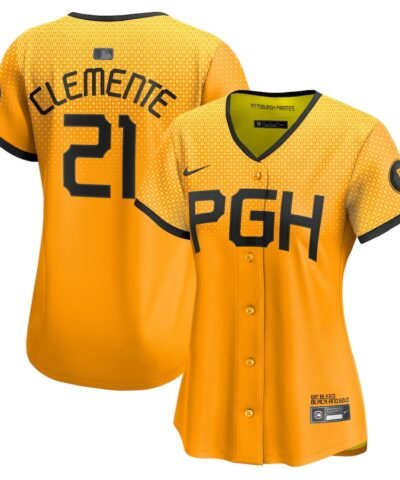 Roberto Clemente Pittsburgh Pirates Nike Women's City Connect Limited Player Jersey - No Color