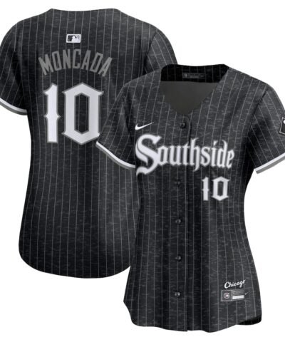 Yoán Moncada Chicago White Sox Nike Women's City Connect Limited Player Jersey - Black