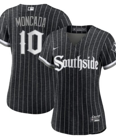 Yoan Moncada Chicago White Sox Nike Women's City Connect Replica Player Jersey - Black