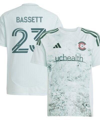 Cole Bassett Colorado Rapids adidas Youth 2025 Headwaters Replica Player Jersey - Green