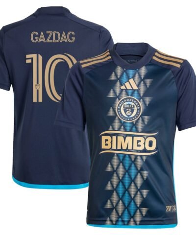 Daniel Gazdag Philadelphia Union adidas Youth 2024 The XV Kit Replica Player Jersey – Navy