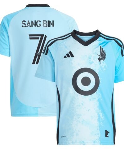 Jeong Sang-bin Minnesota United FC adidas Youth 2025 CONVERGENCE Replica Player Jersey - Blue