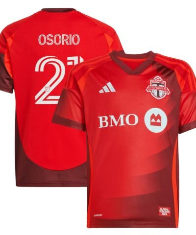 Jonathan Osorio Toronto FC adidas Youth 2025 Club Kit Replica Player Jersey - Red