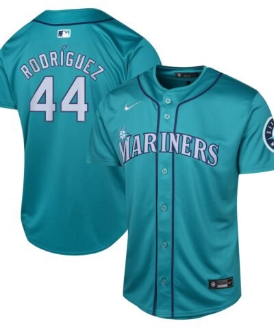 Julio Rodríguez Seattle Mariners Nike Youth Alternate Limited Player Jersey - Aqua