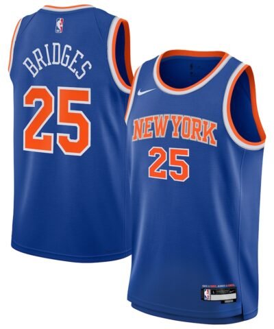 Mikal Bridges New York Knicks Nike Youth Swingman Jersey - Icon Edition - Blue