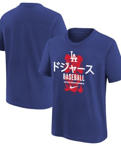 Los Angeles Dodgers Nike Youth 2025 MLB World Tour: Tokyo Series T-Shirt - Royal