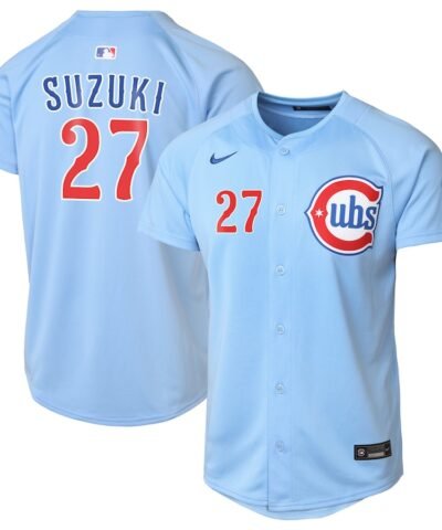 Seiya Suzuki Chicago Cubs Nike Youth 2nd Alternate Limited Player Jersey - Light Blue