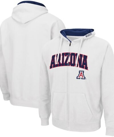 Arizona Wildcats Colosseum Arch & Logo 3.0 Full-Zip Hoodie - White