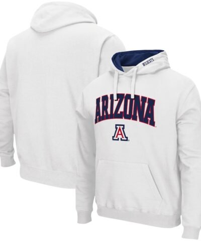 Arizona Wildcats Colosseum Arch & Logo 3.0 Pullover Hoodie - White