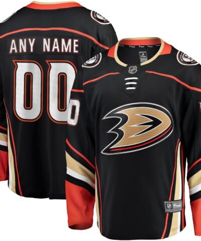 Anaheim Ducks Fanatics Home Breakaway Custom Jersey - Black