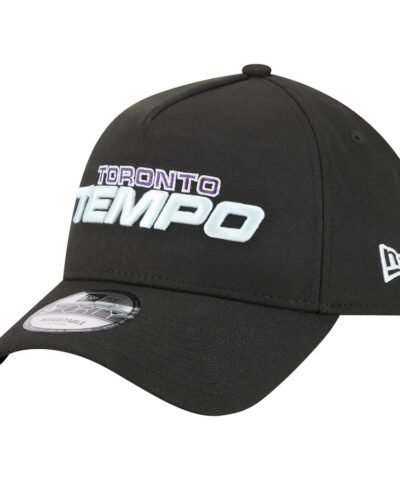 Toronto Tempo New Era Core Logo A-Frame 9FORTY Adjustable Hat - Black