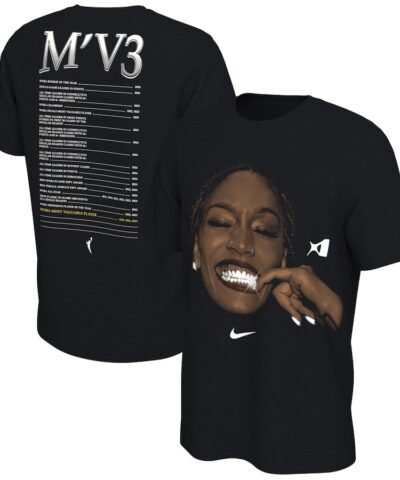 A'ja Wilson Las Vegas Aces Nike 2024 WNBA MVP M'V3 T-Shirt - Black