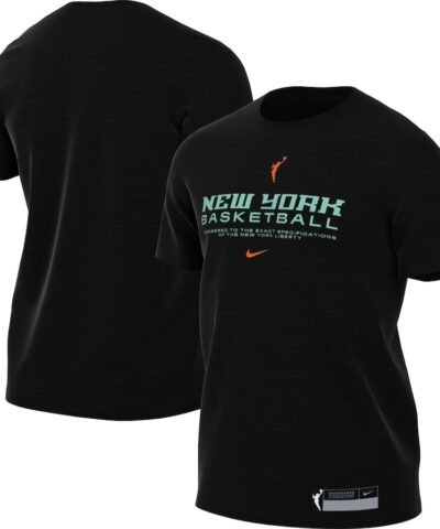 New York Liberty Nike On-Court Legend Essential Practice Performance T-Shirt- Black