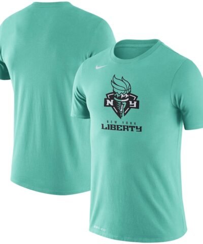 New York Liberty Nike Logo Performance T-Shirt - Mint Green