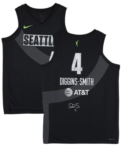 Skylar Diggins-Smith Seattle Storm Autographed Fanatics Authentic Nike Black Rebel Edition Victory Player Jersey