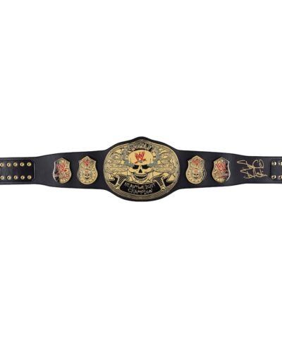 "Stone Cold" Steve Austin WWE Autographed Fanatics Authentic Smoking Skull Championship Replica Title Belt