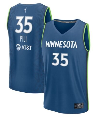 Alissa Pili Minnesota Lynx Fanatics Unisex Explorer Edition Fast Break Replica Jersey - Blue