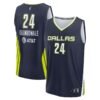 Arike Ogunbowale Dallas Wings Fanatics Unisex Explorer Edition Fast Break Replica Jersey - Navy