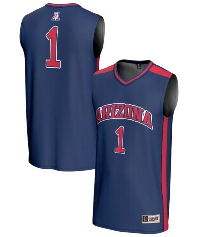 #1 Arizona Wildcats GameDay Greats Unisex Lightweight Collegiate Basketball Fashion Jersey - Navy