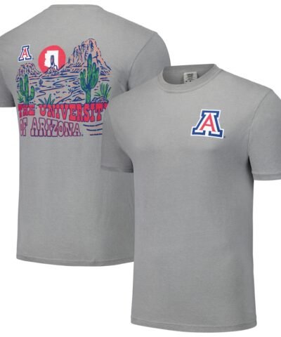 Arizona Wildcats Unisex Hyper Local Cactus Sketch Scene T-Shirt - Gray