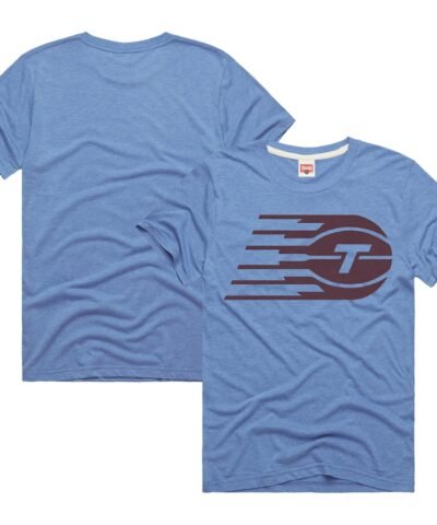 Toronto Tempo Homage Unisex Tri-Blend Logo T-Shirt - Light Blue
