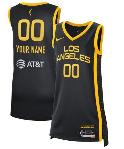 Los Angeles Sparks Nike Unisex 2021 Rebel Edition Victory Custom Jersey - Black