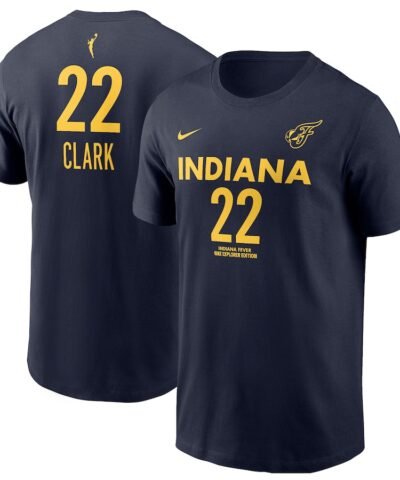Caitlin Clark Indiana Fever Nike Unisex 2024 WNBA Draft Explorer Edition Player Name & Number T-Shirt - Navy