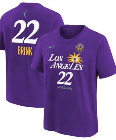 Cameron Brink Los Angeles Sparks Nike Unisex 2024 WNBA Draft Name & Number T-Shirt – Purple