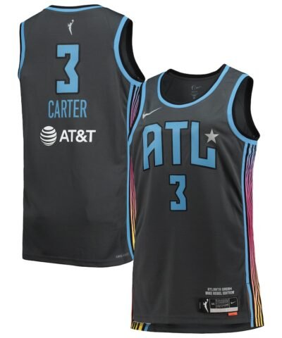 Chennedy Carter Atlanta Dream Nike Unisex Rebel Edition Victory Player Jersey - Black