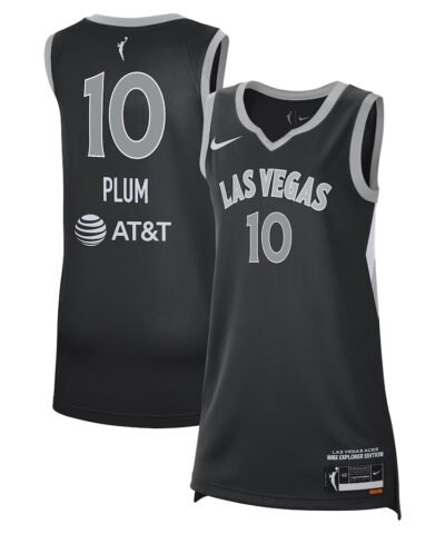 Kelsey Plum Las Vegas Aces Nike Unisex Explorer Edition Player Jersey - Black