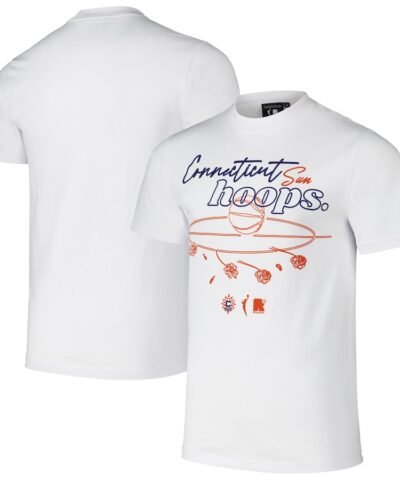 Connecticut Sun round21 Unisex Hoops T-Shirt - White