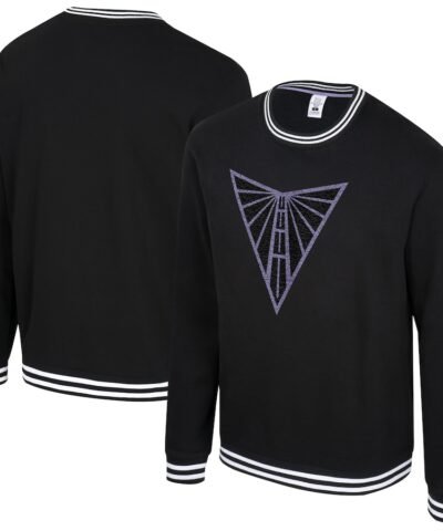 Golden State Valkyries Stadium Essentials Unisex Club Level Chenille Pullover Sweatshirt - Eclipse Black