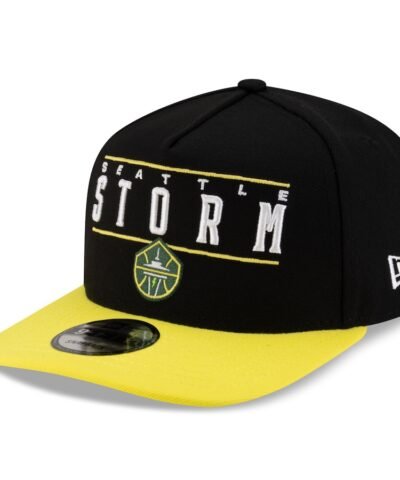 Seattle Storm New Era Unisex 2025 WNBA Draft A-Frame 9FIFTY Snapback Hat - Black/Yellow