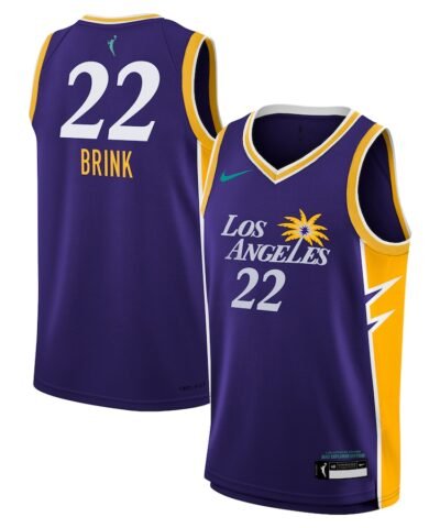 Cameron Brink Los Angeles Sparks Nike  Youth 2024 WNBA Draft Explorer Edition Victory Player Jersey - Purple