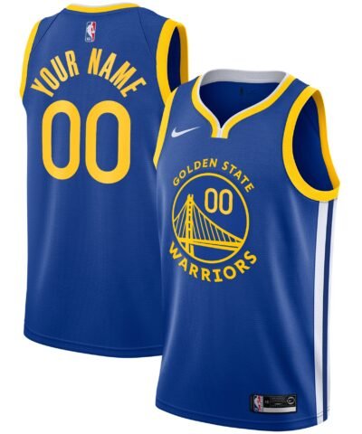 Golden State Warriors Nike Unisex 2019/20 Custom Swingman Jersey - Royal - Icon Edition