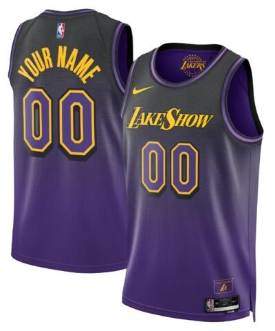 Los Angeles Lakers Nike Unisex 2024/25 Custom Swingman Jersey - City Edition - Purple