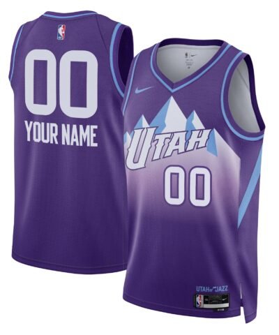 Utah Jazz Nike Unisex 2024/25 Custom Swingman Jersey - City Edition - Purple