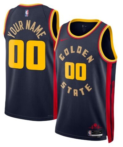 Golden State Warriors Nike Unisex 2024/25 Custom Swingman Jersey - City Edition - Navy
