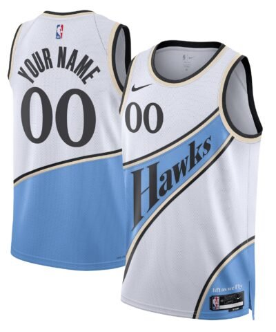 Atlanta Hawks Nike Unisex 2024/25 Custom Swingman Jersey - City Edition - White