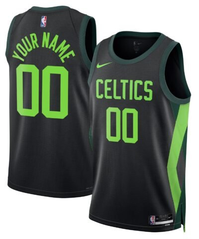 Boston Celtics Nike Unisex 2024/25 Custom Swingman Jersey - City Edition - Black