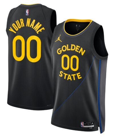 Golden State Warriors Jordan Brand Unisex 2024/25 Custom Swingman Jersey - Statement Edition - Black