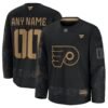 Philadelphia Flyers Fanatics 2024 Military Appreciation Custom Practice Jersey - Black