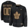 Toronto Maple Leafs Fanatics 2024 Military Appreciation Custom Practice Jersey - Black